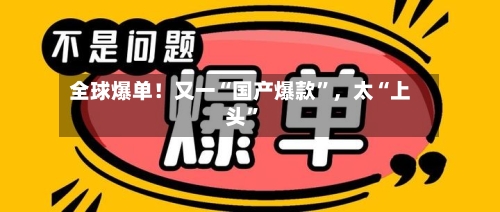 全球爆单！又一“国产爆款”，太“上头	”-第2张图片