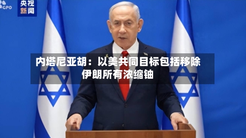 内塔尼亚胡：以美共同目标包括移除伊朗所有浓缩铀-第2张图片