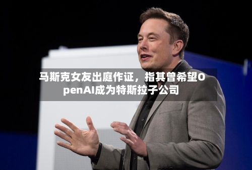 马斯克女友出庭作证，指其曾希望OpenAI成为特斯拉子公司-第1张图片