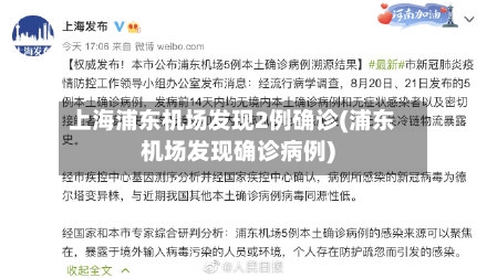 上海浦东机场发现2例确诊(浦东机场发现确诊病例)-第2张图片