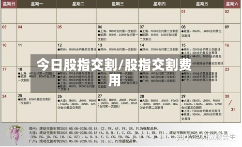 今日股指交割/股指交割费用-第1张图片