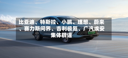 比亚迪	、特斯拉、小鹏、理想	、蔚来、赛力斯问界、吉利极氪	、广汽埃安集体辟谣-第1张图片