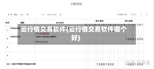 云行情交易软件(云行情交易软件哪个好)-第1张图片
