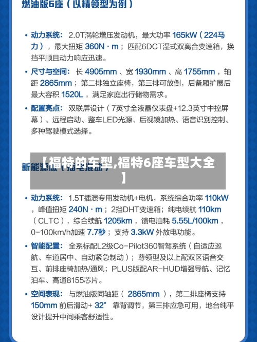 【福特的车型,福特6座车型大全】-第1张图片