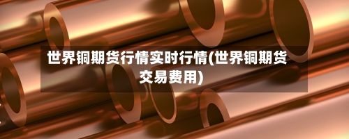 世界铜期货行情实时行情(世界铜期货交易费用)-第2张图片
