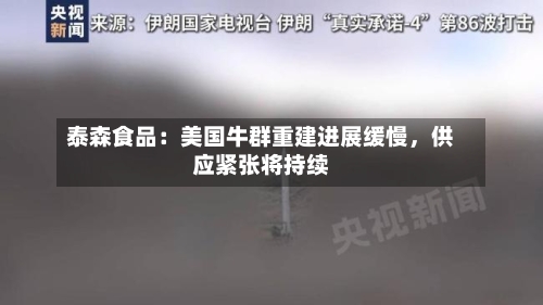 泰森食品：美国牛群重建进展缓慢，供应紧张将持续-第1张图片
