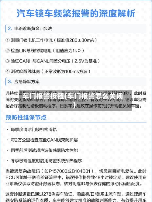 车门报警按钮(车门报警怎么关闭)-第2张图片