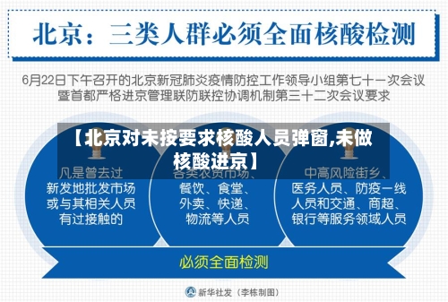 【北京对未按要求核酸人员弹窗,未做核酸进京】-第2张图片