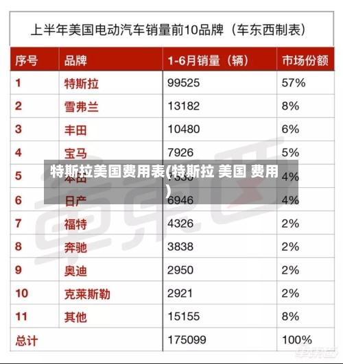 特斯拉美国费用表(特斯拉 美国 费用)-第1张图片