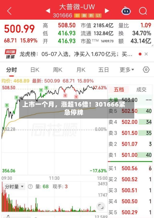 上市一个月，涨超16倍！301666紧急停牌-第3张图片