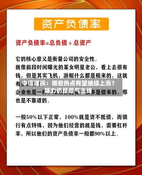 中信建投：哪些热点有望继续上涨？算力仍是景气主线-第1张图片