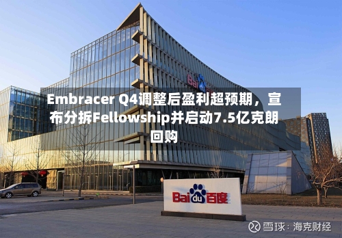 Embracer Q4调整后盈利超预期，宣布分拆Fellowship并启动7.5亿克朗回购-第3张图片