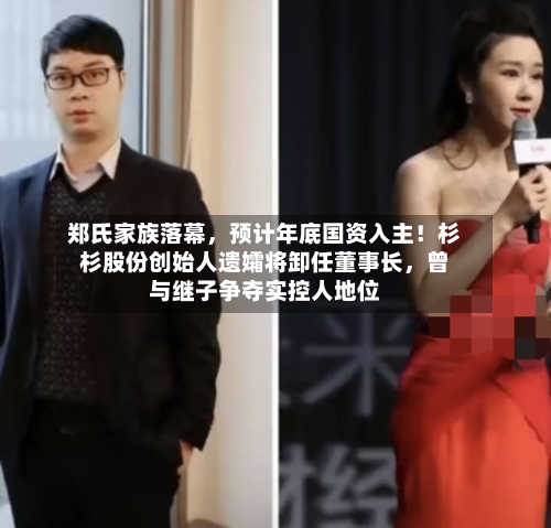 郑氏家族落幕，预计年底国资入主！杉杉股份创始人遗孀将卸任董事长，曾与继子争夺实控人地位-第1张图片